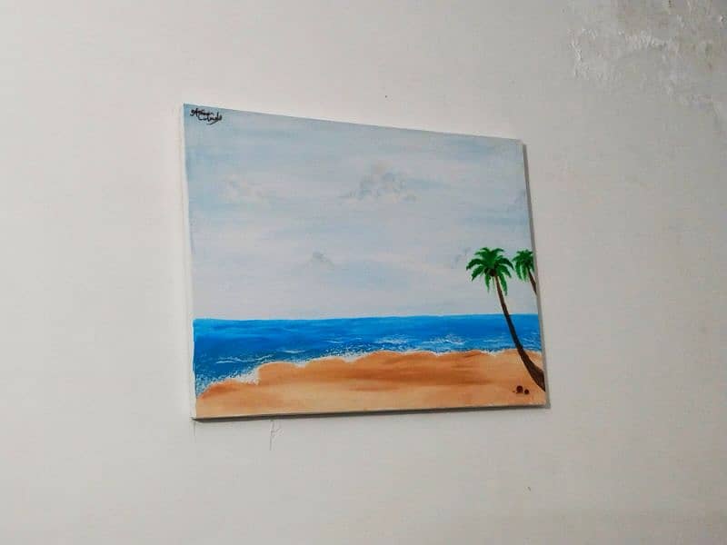 Painting Fram of Beach 0