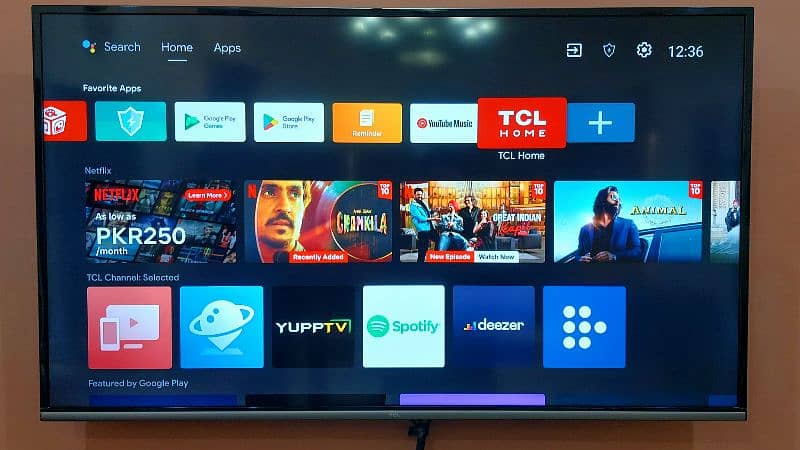 TCL 4K Android Led TV 50 Inches with Complete Accessories and Box 4