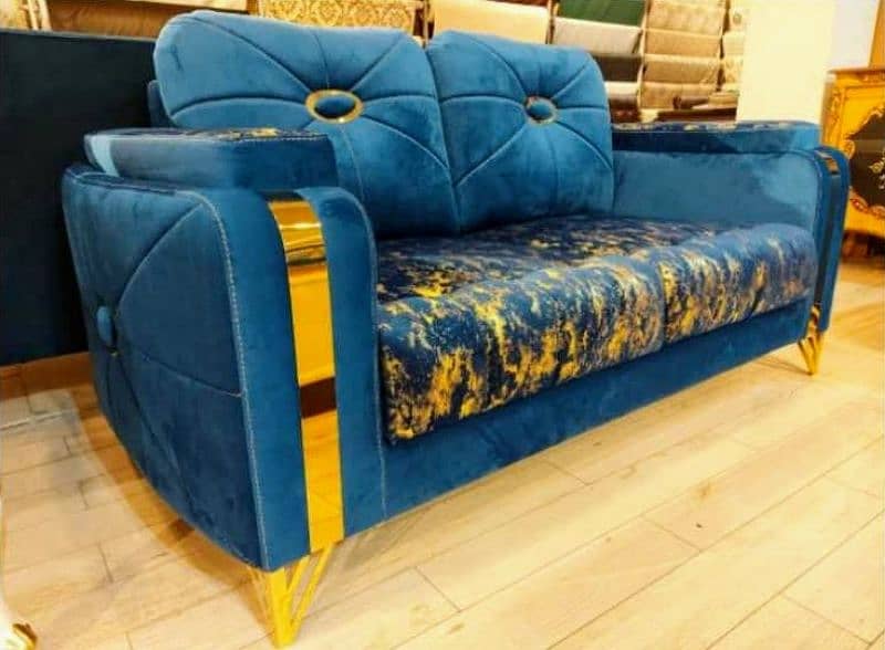 New Brass crown sofa set at factory price 3