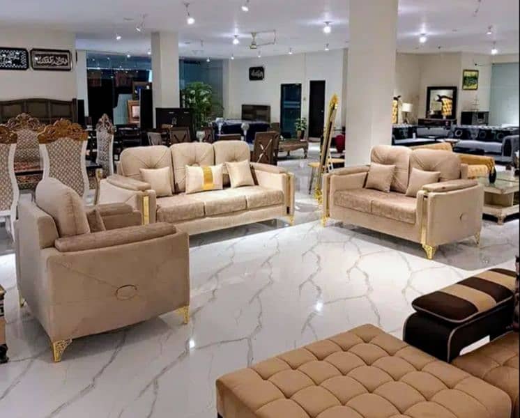 New Brass crown sofa set at factory price 4