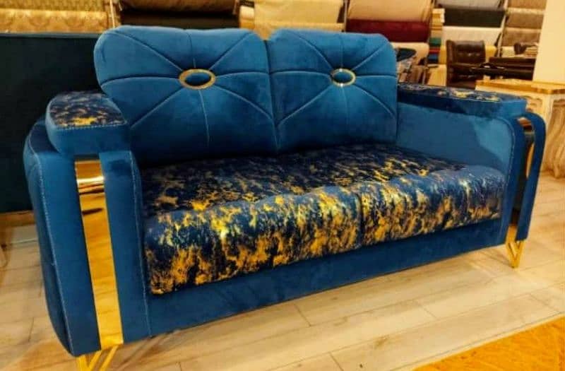 New Brass crown sofa set at factory price 5