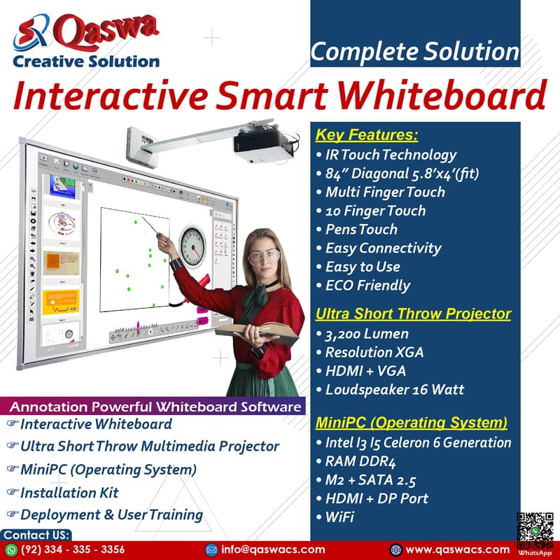 Smart Board, Touch LED, Interactive Whiteboard, Smart Flat Panel LED, 0