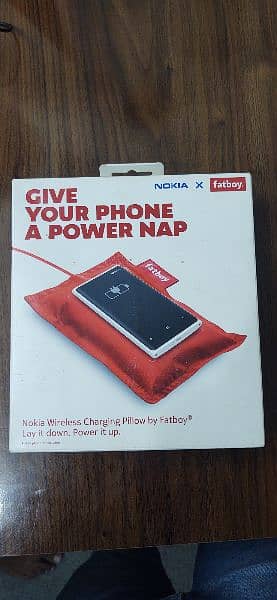 pillow Fatboy wireless charger original Nokia with all accessories 1