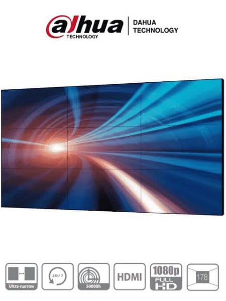 Dahua Video Wall IPS LCD Panel 55 inch 3.5mm narrow bezel to bezel New 3