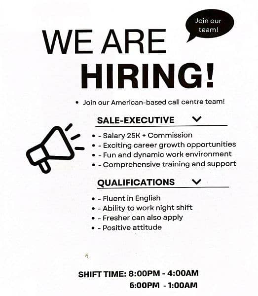 WE ARE HIRING 0