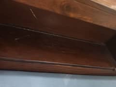 wooden storage Bed with mattress, good condition 0333_4225799
