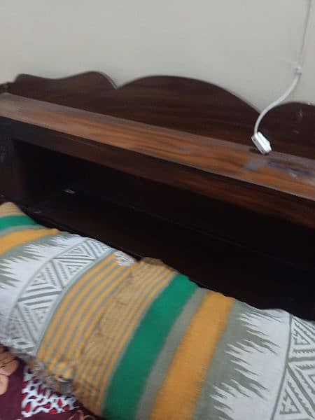 wooden storage Bed with mattress, good condition 0333_4225799 13