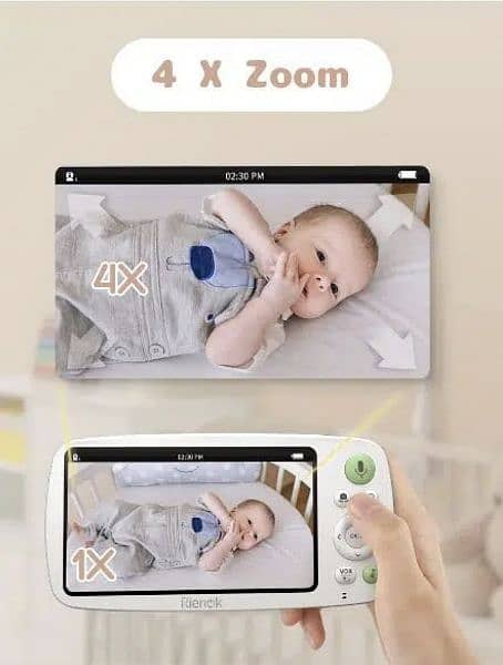 RIENOK Baby Monitor Camera with Intercom 9