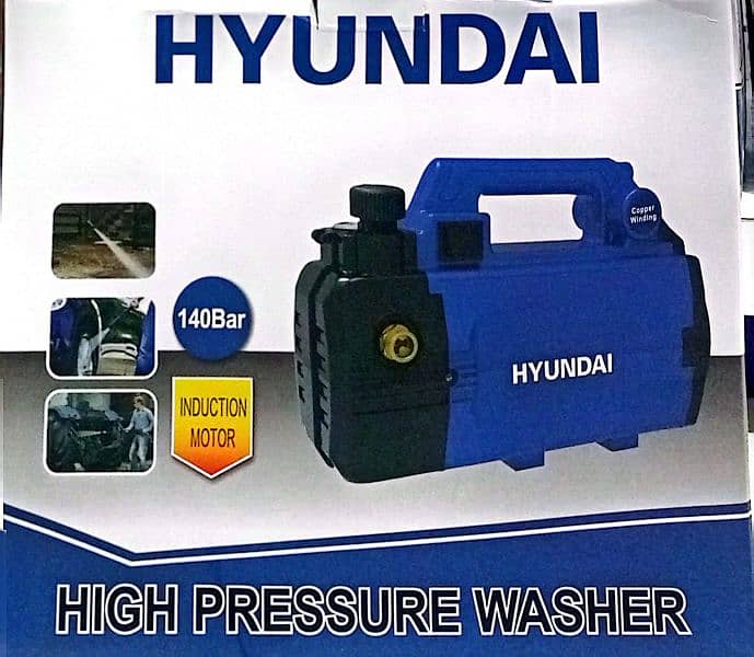 Hyundia induaction motor high  solar washer 
1800 Watts and 140 bar 1