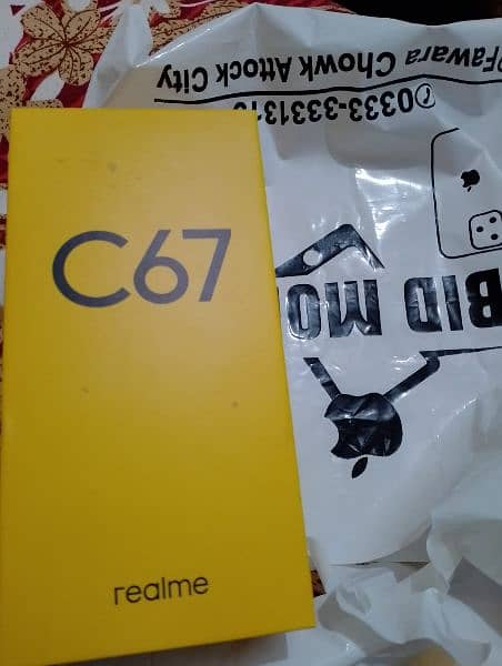 realme c67 8gb /128GB just Box open full warranty 3