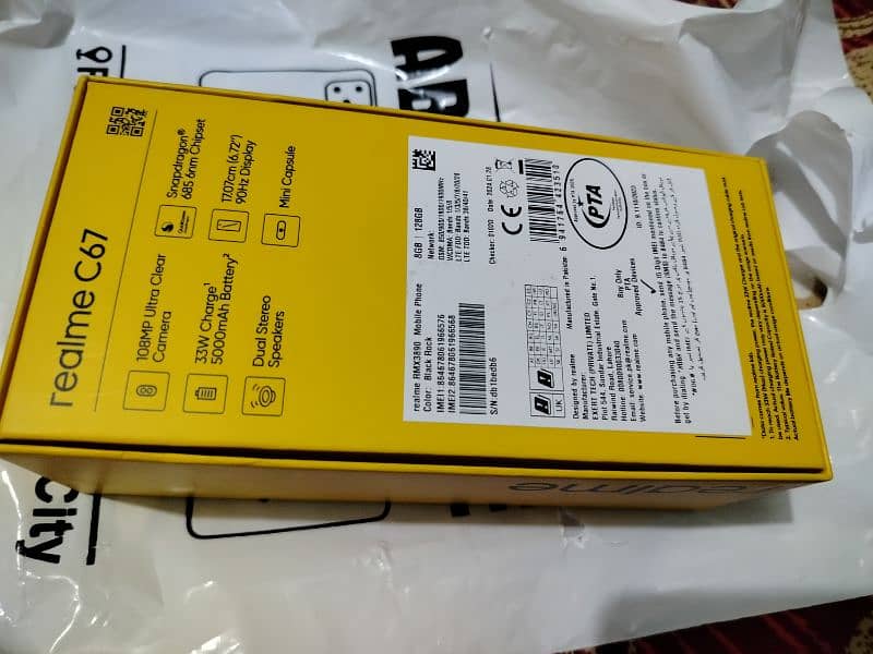 realme c67 8gb /128GB just Box open full warranty 4