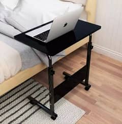 laptop table,Study table , adjustable height with Wheels 0