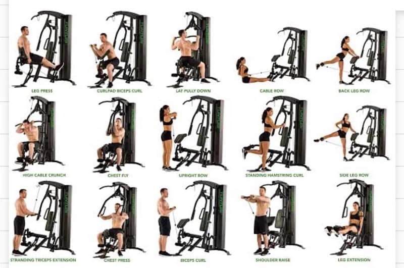 gym heavy duty multiple exercise machine 1