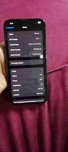 Iphone 13 Pro Max 256GB Waterpack Sim inactive