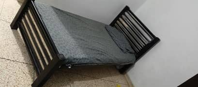 Single Iron bed with mattress