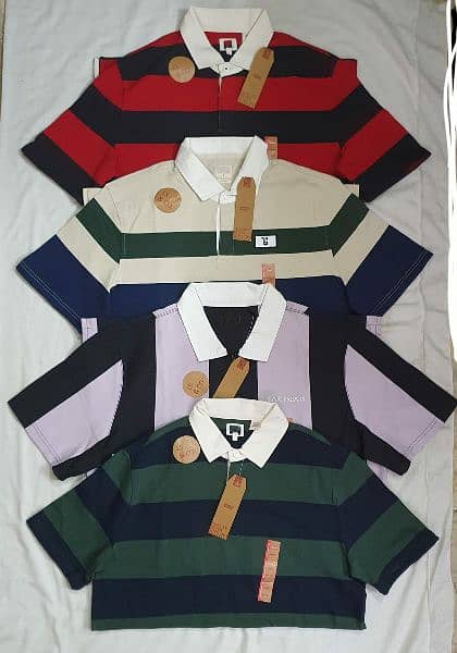 Export leftover By TELPK LEVIS Rugby Polo Half sleeves T Shirts lot 1