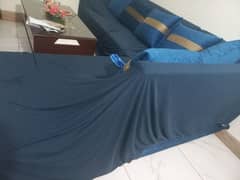 6 seater L Shape sofa new blue color 0