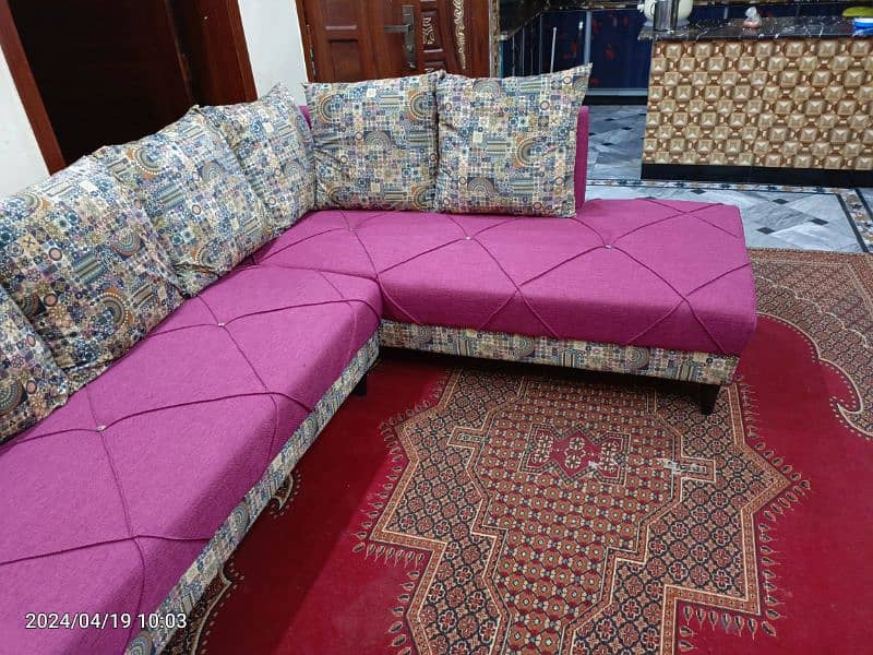 just a week used L shaped 7 seater sofa set for sale 1