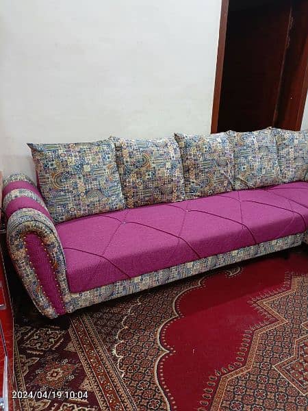 just a week used L shaped 7 seater sofa set for sale 3