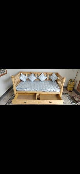 Spacious Wooden Dewan is available for sale 2