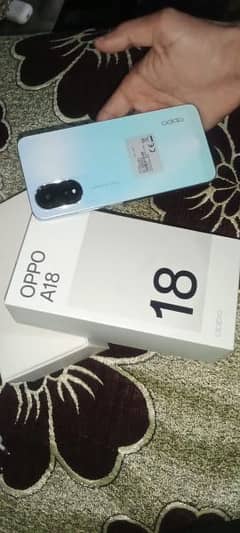 Oppo A18 6.128GB condition 98% arrjunt sell all accessories all ok
