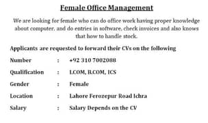 Female office Management