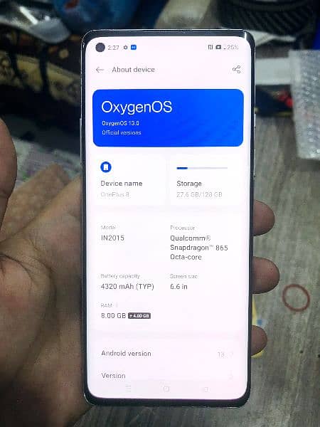 oneplus 8 (5G) 8/128 10/10 pta approved 5