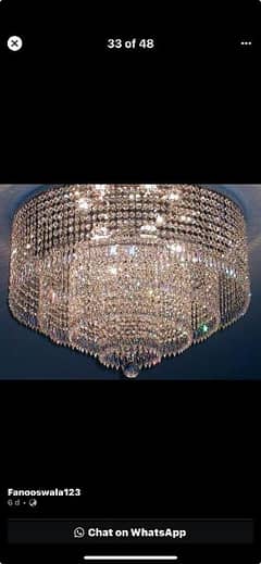 Fanoos jhummar wall lights hanging lights crystal chandelier k9 0