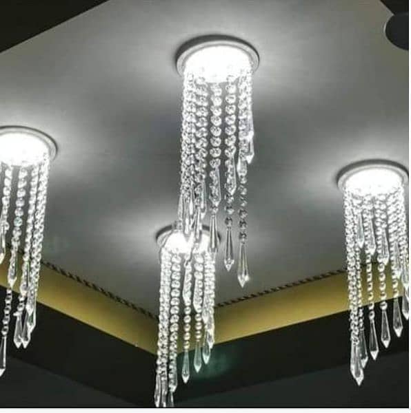 Fanoos jhummar wall lights hanging lights crystal chandelier k9 7