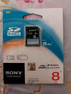 Sony SD card 8GB and 4GB 0
