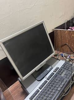Full Core 2 Duo Pc with Lcd 17 inch Ram Hard disk and Keyboard