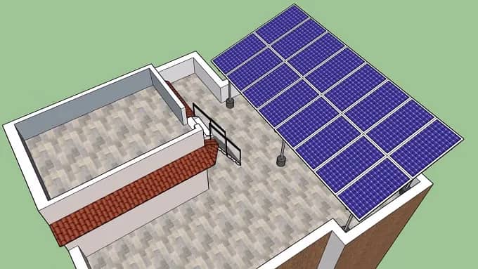 Solar Panels roof top design 0