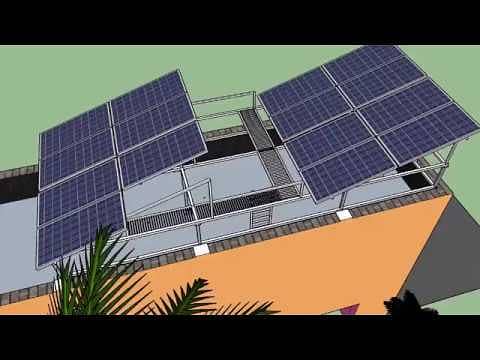 Solar Panels roof top design 1