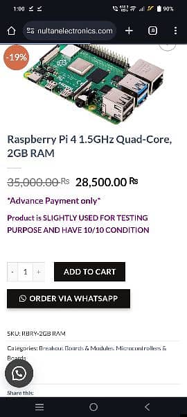 Raspberry Pi 4 2GB 3
