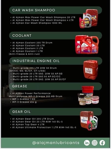 we deals in all kinds of lubricants and greases 1