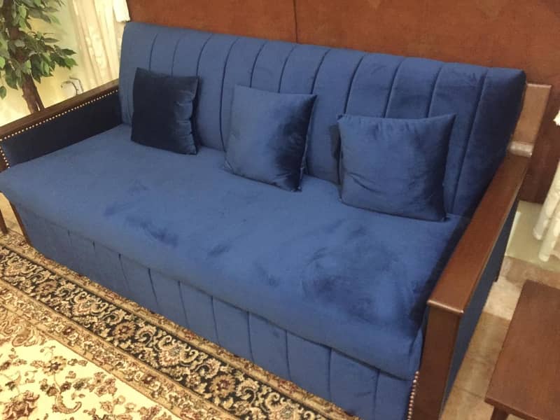 Five Seater Sofa Chesterfield Bench and Bed with Pillows 03008200292 4