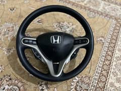 Honda Civic Steering wheel Full Option (Rubber Made]