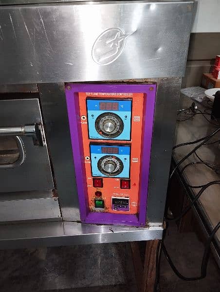 pizza oven with dough profer and hot case 8