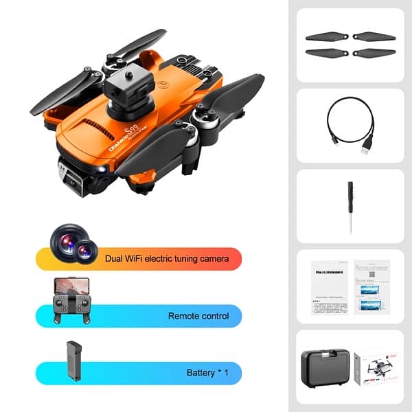 S99  4K Brushless Remote Control Double Camera Drone 2
