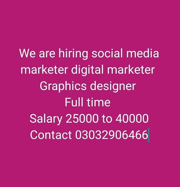 Social Media marketer and Graphics Designer 0