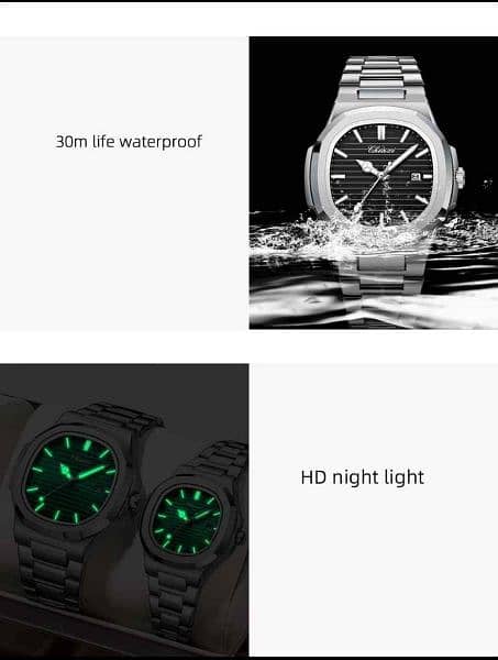 CHENXI 8222 Luxury Stainless Steel Wristwatch 2