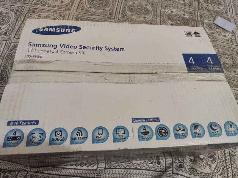 Samsung CCTV Complete Camera Kit Original - 4 DVR Channels - 4 Cameras 1
