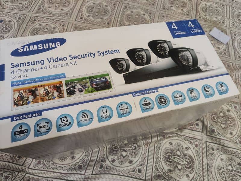 Samsung CCTV Complete Camera Kit Original - 4 DVR Channels - 4 Cameras 2