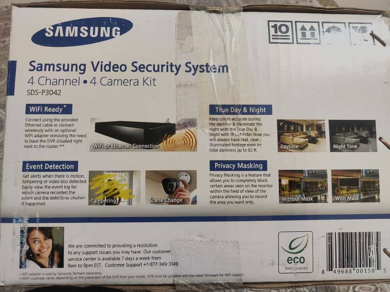 Samsung CCTV Complete Camera Kit Original - 4 DVR Channels - 4 Cameras 3