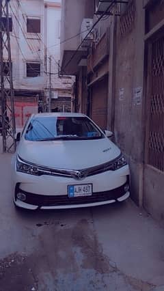 Corolla Gli 2018 model accidented one left side family use car All oky