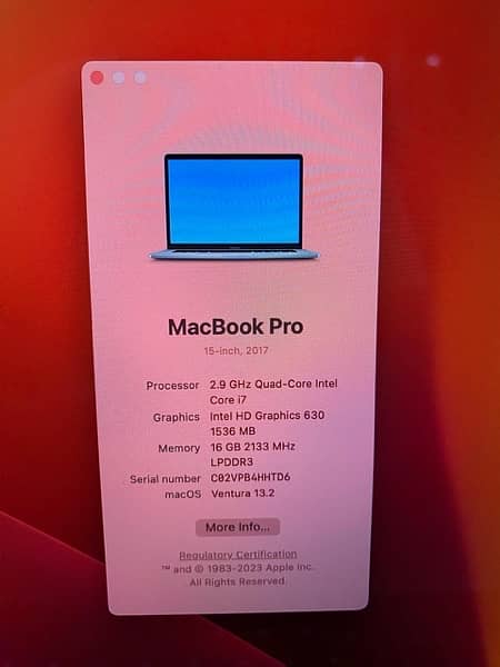 Apple mack book pro 2017 6