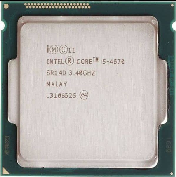 Intel i5 4670 processor 0