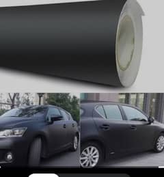 car wrap black matte 0