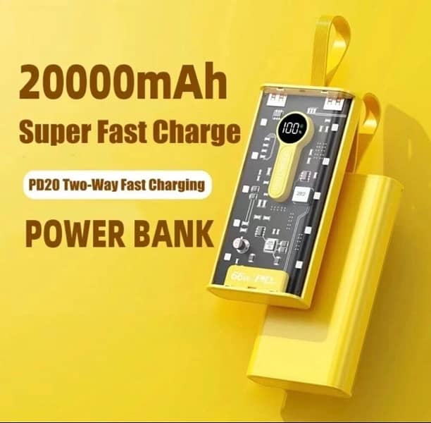 Power Bank - Battery Pack - 66W - 20000 MAH 2