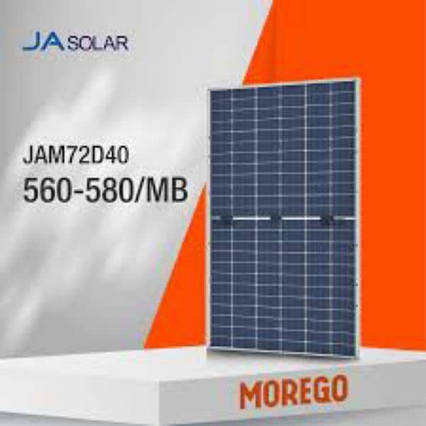 ja bifacial 580W available with home delivery 1